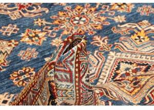 Tappeto Kazak Fine Geometrico Blu Beige 242x313 Cm