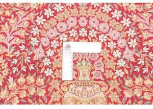 Tappeto Ghom Seta Floreale Bordeaux Avorio 63x94 Cm