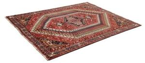 Tappeto Shiraz Fine Geometrico Rosso Mattone Blu Scuro 175x238 Cm