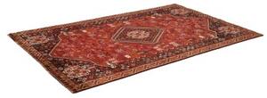 Tappeto Shiraz Fine Stilizzato Rosso Marrone Scuro 158x257 Cm