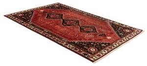 Tappeto Shiraz Stilizzato Rosso Nero 163x253 Cm