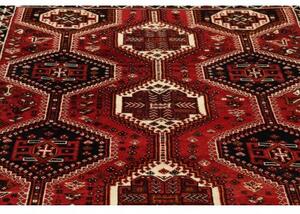 Tappeto Shiraz Fine Stilizzato Rosso Blu Scuro 157x230 Cm