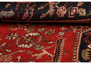 Tappeto Shiraz Stilizzato Rosso Blu Scuro 158x246 Cm