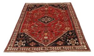 Tappeto Shiraz Stilizzato Rosso Blu Scuro 158x246 Cm