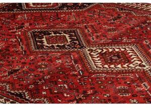 Tappeto Shiraz Geometrico Rosso Nero 183x285 Cm