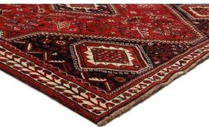 Tappeto Shiraz Geometrico Rosso Nero 183x285 Cm