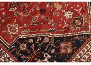 Tappeto Shiraz Stilizzato Rosso Blu Scuro 158x246 Cm