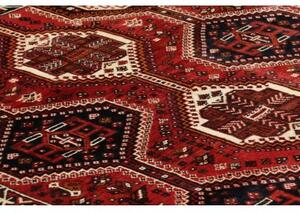 Tappeto Shiraz Fine Stilizzato Rosso Blu Scuro 157x230 Cm