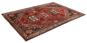 Tappeto Shiraz Fine Geometrico Rosso Nero 173x257 Cm