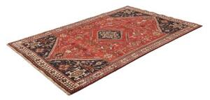 Tappeto Shiraz Stilizzato Rosso Blu Scuro 158x246 Cm