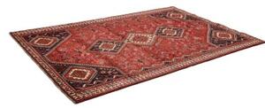 Tappeto Shiraz Geometrico Rosso Nero 183x285 Cm