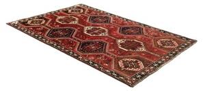 Tappeto Shiraz Fine Stilizzato Rosso Blu Scuro 157x230 Cm