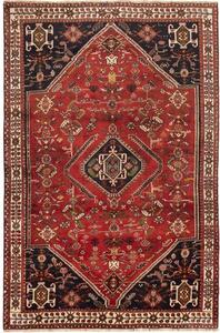 Tappeto Shiraz Stilizzato Rosso Blu Scuro 158x246 Cm