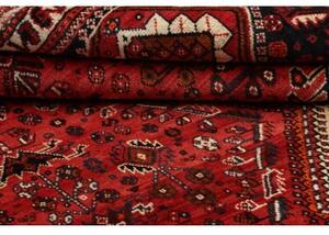 Tappeto Shiraz Geometrico Rosso Nero 183x285 Cm
