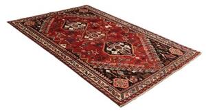 Tappeto Shiraz Fine Geometrico Rosso Nero 173x257 Cm