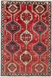 Tappeto Shiraz Fine Stilizzato Rosso Blu Scuro 157x230 Cm