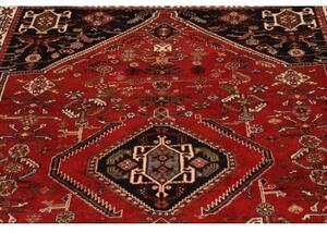 Tappeto Shiraz Stilizzato Rosso Blu Scuro 158x246 Cm