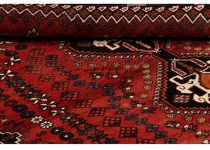 Tappeto Shiraz Stilizzato Rosso Nero 172x267 Cm