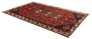 Tappeto Shiraz Fine Geometrico Rosso Scuro Nero 167x268 Cm