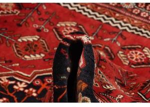 Tappeto Shiraz Fine Stilizzato Rosso Blu Notte 160x255 Cm