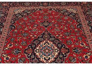 Tappeto Ardakan Medaglione Floreale Rosso Blu Scuro 197x297 Cm