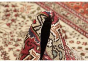 Tappeto Tabriz Medaglione Floreale Avorio Rosso Mattone 203x292 Cm
