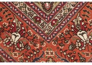 Tappeto Tabriz Medaglione Floreale Avorio Rosso Mattone 203x292 Cm