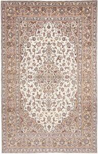 Tappeto Kashan Medaglione Floreale Avorio Beige 198x312 Cm