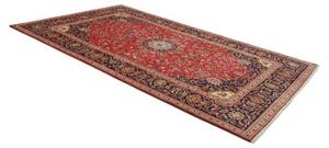 Tappeto Ardakan Medaglione Floreale Rosso Blu Scuro 196x327 Cm