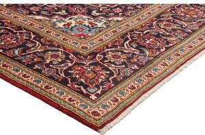 Tappeto Ardakan Medaglione Floreale Rosso Blu Scuro 197x313 Cm