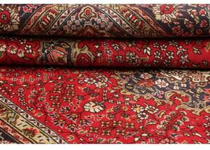 Tappeto Tabriz Medaglione Floreale Rosso Blu Scuro 200x296 Cm