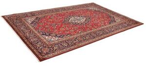 Tappeto Ardakan Medaglione Floreale Rosso Blu Scuro 198x310 Cm