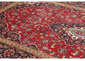 Tappeto Ardakan Medaglione Floreale Rosso Blu Scuro 197x313 Cm