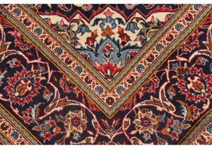 Tappeto Ardakan Medaglione Floreale Rosso Blu Scuro 197x313 Cm