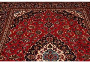 Tappeto Ardakan Medaglione Floreale Rosso Blu Scuro 198x310 Cm