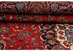 Tappeto Ardakan Medaglione Floreale Rosso Blu Scuro 198x310 Cm