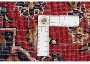 Tappeto Ardakan Medaglione Floreale Rosso Blu Scuro 198x310 Cm