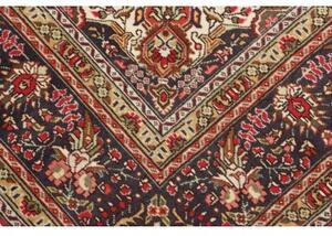 Tappeto Tabriz Medaglione Floreale Rosso Blu Scuro 200x296 Cm