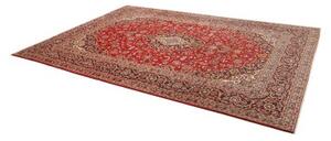 Tappeto Ardakan Medaglione Floreale Rosso Blu Scuro 266x370 Cm
