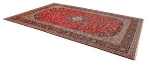 Tappeto Ardakan Medaglione Floreale Rosso Blu Scuro 272x400 Cm