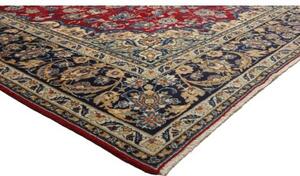 Tappeto Nadjafabad Medaglione Floreale Rosso Blu Scuro 300x390 Cm