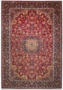 Tappeto Nadjafabad Medaglione Floreale Rosso Blu Scuro 268x390 Cm