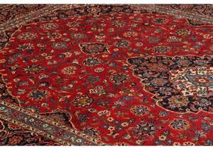 Tappeto Ardakan Medaglione Floreale Rosso Blu Scuro 272x400 Cm