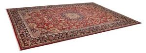 Tappeto Nadjafabad Medaglione Floreale Rosso Blu Scuro 268x390 Cm