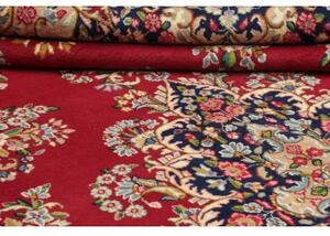 Tappeto Kerman Medaglione Floreale Rosso Blu 306x407 Cm