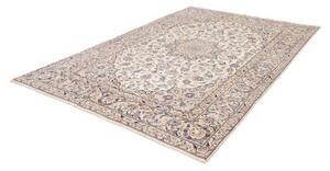 Tappeto Kashan Medaglione Floreale Avorio Blu 200x300 Cm