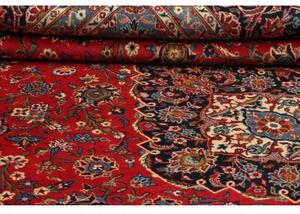 Tappeto Ardakan Medaglione Floreale Rosso Blu Scuro 272x400 Cm