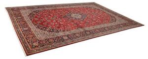 Tappeto Ardakan Medaglione Floreale Rosso Blu Scuro 272x400 Cm