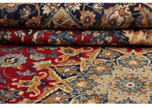 Tappeto Nadjafabad Medaglione Floreale Rosso Blu Scuro 300x390 Cm