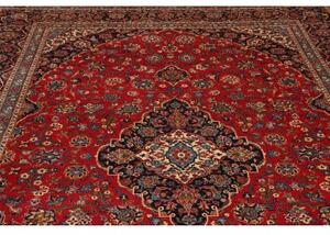 Tappeto Ardakan Medaglione Floreale Rosso Blu Scuro 272x400 Cm